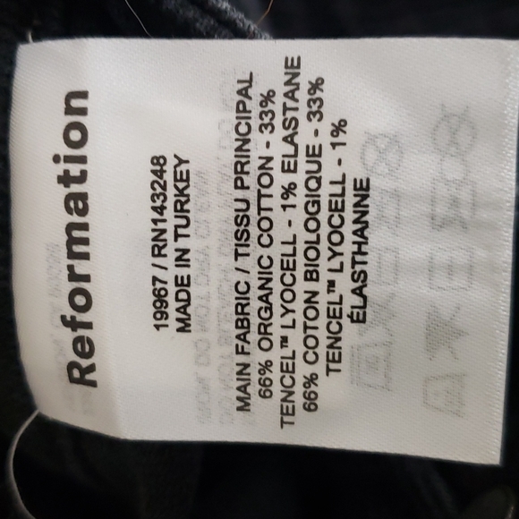 Reformation Womens Black Jean Shorts 27 - Picture 6 of 8